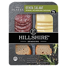 Hillshire Farm Genoa Salame And White Cheddar Cheese Snack Plate, 2.76 Ounce