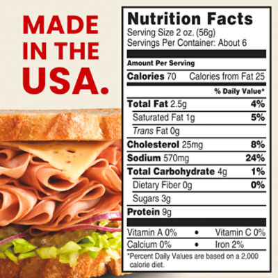 Hillshire Farm Ultra Thin Sliced Honey Ham Sandwich Meat, 22 oz