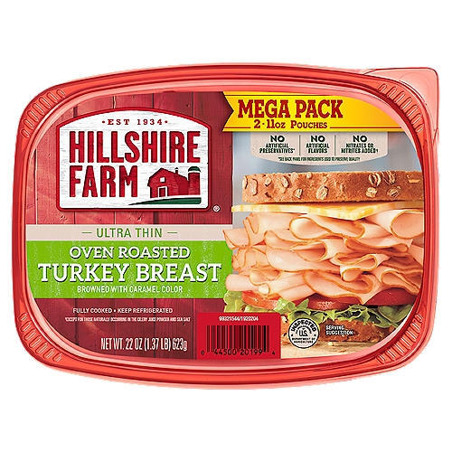 Hillshire Farm® Ultra Thin Sliced Oven Roasted Turkey Breast Deli Lunch Meat,  22 oz - Foods Co.