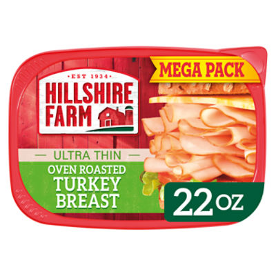 Hillshire Farm Ultra Thin Sliced Oven Roasted Turkey Breast Sandwich Meat, 22 oz, 22 Ounce
