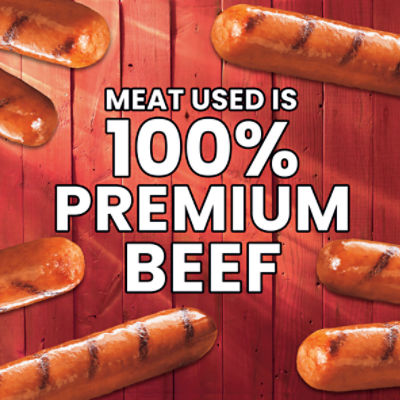Hillshire Farm Beef Hot Smoked Sausage with Spicy Red Pepper, 6 Links, 12 oz