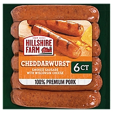 Hillshire Farm Cheddarwurst Smoked Sausage Links, 6 Count, 13.5 Ounce