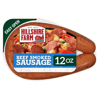 Hillshire Farm Beef Smoked Sausage, 12 oz.