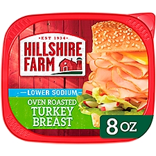 Hillshire Farm Ultra Thin Sliced Lower Sodium Oven Roasted Turkey Breast Sandwich Meat, 8 oz
