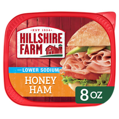 Hillshire Farm Ultra Thin Sliced Lower Sodium Honey Ham Sandwich Meat, 8 oz, 8 Ounce