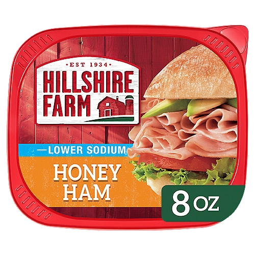 Hillshire Farm Ultra Thin Sliced Lower Sodium Honey Ham Sandwich Meat, 8 oz