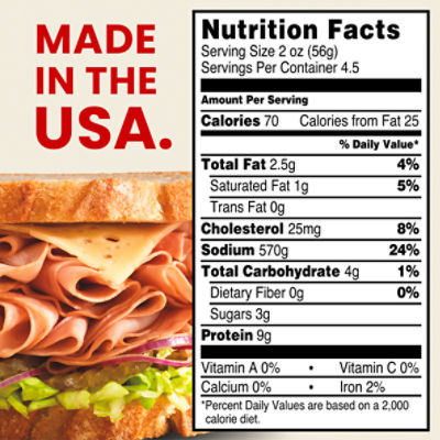 Hillshire Farm Ultra Thin Sliced Honey Ham Sandwich Meat, 9 oz