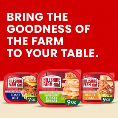 Hillshire Farm Ultra Thin Sliced Oven Roasted Turkey Breast Sandwich Meat, 9 oz