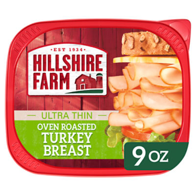 Hillshire Farm Ultra Thin Sliced Oven Roasted Turkey Breast Sandwich Meat, 9 oz, 9 Ounce