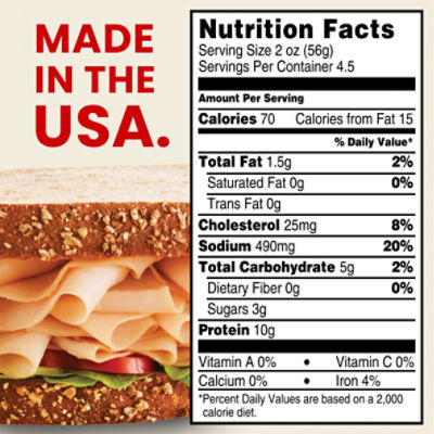 Hillshire Farm Ultra Thin Sliced Honey Roasted Turkey Breast Sandwich Meat, 9 oz