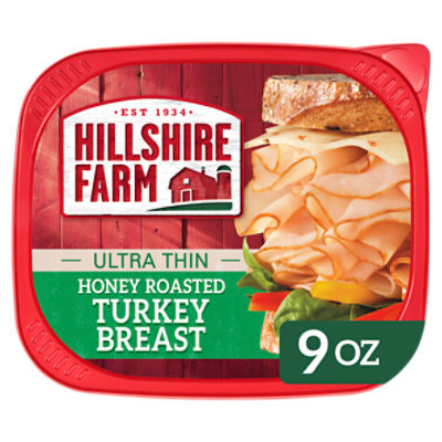 Hillshire Farm Ultra Thin Sliced Honey Roasted Turkey Breast Sandwich Meat, 9 oz