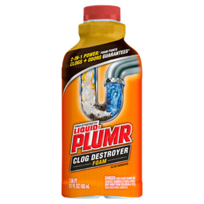 Liquid-Plumr Pro-Strength Clog Destroyer Foam Clog Remover, 1.06 pt