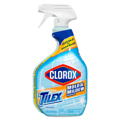 Clorox Plus Tilex Mold and Mildew Remover with Bleach, Spray Bottle, 32 Fluid Ounces, 32 Fluid ounce