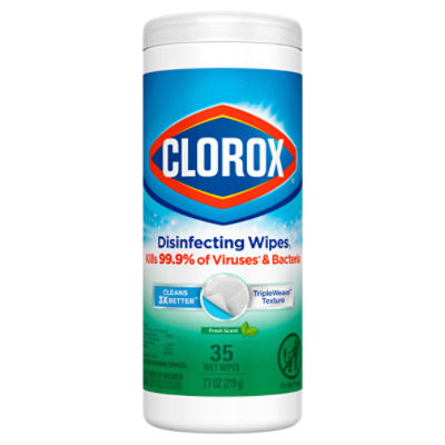 Clorox Fresh Scent Disinfecting Wet Wipes, 35 count, 7.7 oz, 35 Each