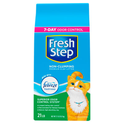 Fresh Step Non-Clumping Premium Clay Litter, 21 lb