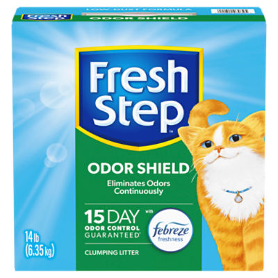 Fresh Step Odor Shield Clumping Cat Litter, 14 lb