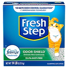 Fresh Step Odor Shield Clumping Cat Litter, 14 lb