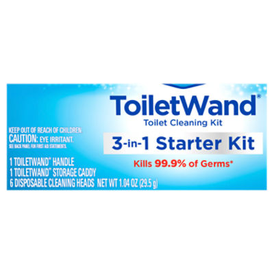 Clorox ToiletWand 3-in-1 Starter Kit Toilet Cleaning Kit, 1.04 oz