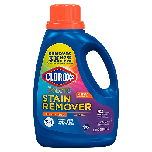 Clorox2 3 in 1 for Colors Stain Remover Original Laundry Additive, 52 loads, 66 fl oz