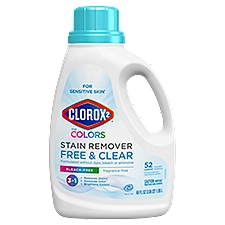 Clorox2 3 in 1 for Colors Stain Remover Free & Clear Laundry Additive, 52 loads, 66 fl oz