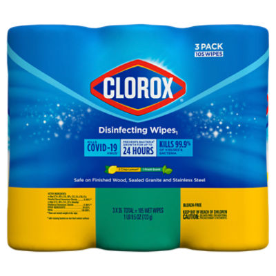 Clorox Disinfecting Wipes Value Pack, Cleaning Wipes, 35 Count Each, Pack of 3