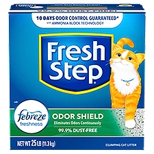 Fresh Step Odor Shield Clumping Cat Litter, 25 lb