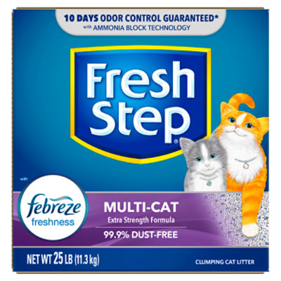 Fresh Step Multi-Cat Clumping Cat Litter, 25 lb