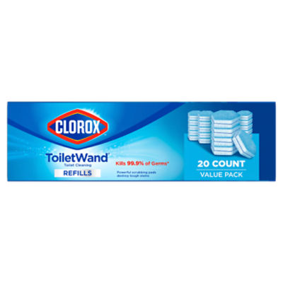 Clorox ToiletWand Toilet Cleaning Refills Value Pack, 20 count, 3.47 oz
