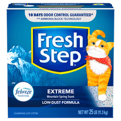 Fresh Step Extreme Mountain Spring Scent Clumping Cat Litter, 25 lb