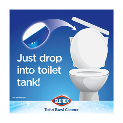 Clorox Ultra Clean Toilet Tablets Bleach & Blue, Rain Clean Scent 2.47  Ounces Each, 2 Count - Fairway