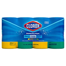 Clorox Crisp Lemon and Fresh Scent Disinfecting Wipes, 75 count, 4 pack