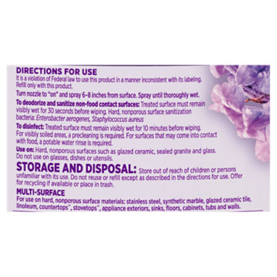 Clorox Scentiva Lavender & Jasmine Disinfecting Multi-Surface Cleaner, 32 fl oz