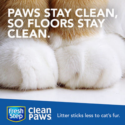 Fresh step clean paws triple hot sale action low tracking cat litter