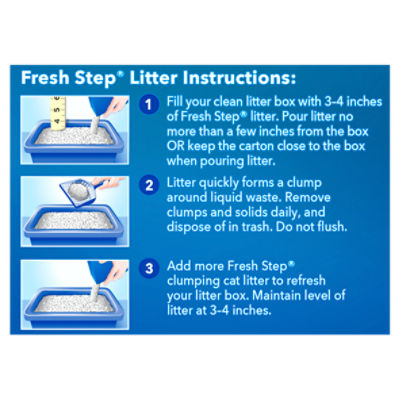 Fresh Step Clean Paws Triple Action Scented Litter, Clumping Cat Litter,  22.5 lbs 