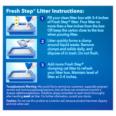 Fresh Step Clean Paws Multi-Cat Scented Clumping Litter with the Power of  Febreze, 22.5 lbs 