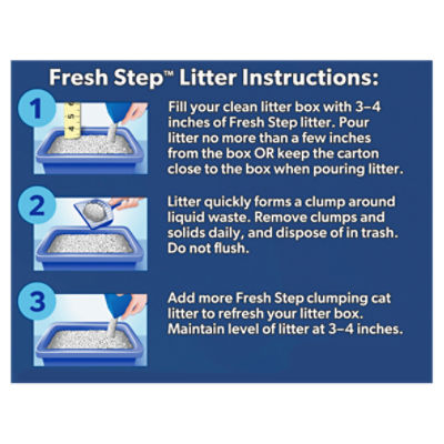 Fresh Step Clean Paws Febreeze Freshness Multi-Cat Litter, 22.5lb. Bag