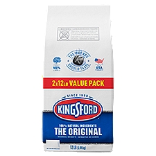 Kingsford The Original Charcoal Briquets Value Pack, 12 lb, 2 count
