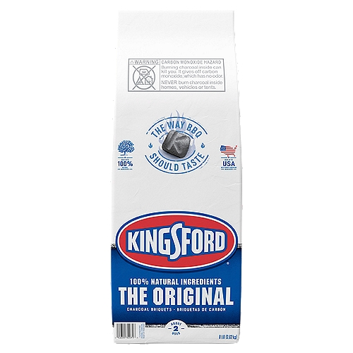 Kingsford Original Charcoal Briquettes, BBQ Charcoal for Grilling, 8 Pounds