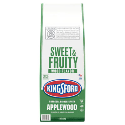 Kingsford Charcoal Briquettes with Applewood, BBQ Charcoal for Grilling, 8 Pounds