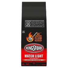 Kingsford Match Light Instant Charcoal Briquets, 128 Ounce