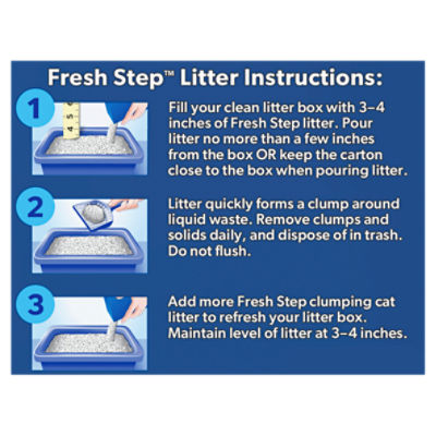 Fresh Step Clean Paws Triple Action Clumping Cat Litter, 22.5 lb