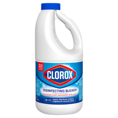 Clorox Disinfecting Bleach, Concentrated Formula, Regular 43 Ounce Bottle
