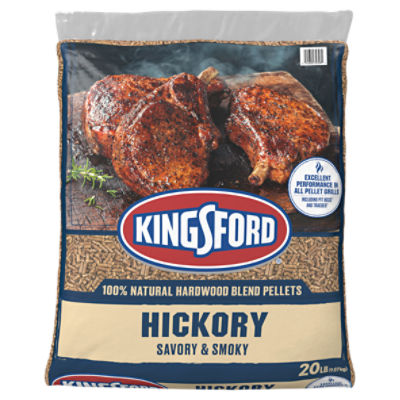 Kingsford 100% Hickory Wood Pellets, BBQ Pellets for Grilling, 20 Pounds, 20 Each