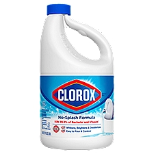 Clorox Splash-Less Bleach1, Disinfecting Bleach, Regular 77 Fluid Ounce Bottle, 77 Fluid ounce