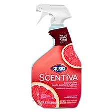 Clorox Scentiva Disinfecting Multi-Surface Cleaner, Grapefruit and Orange Blossom, 32 Fl Oz