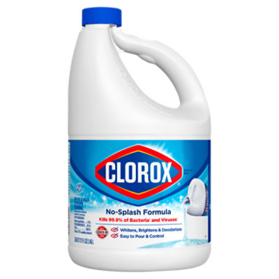 Clorox Splash-Less Bleach, Regular, 117 Ounce Bottle (Package May Vary), 117 Fluid ounce