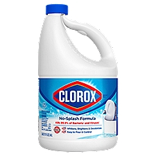 Clorox Splash-Less Bleach, Regular, 117 Ounce Bottle (Package May Vary)