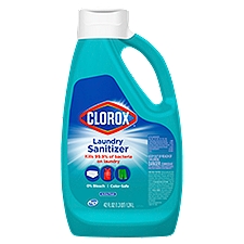 Clorox Laundry Sanitizer, Kills 99.9% of Odor-Causing Bacteria on Laundry, 42 Fl Oz, 42 Fluid ounce