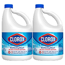 Clorox Disinfecting Bleach, Regular - 121 Ounce Bottles (Pack of of 2)
