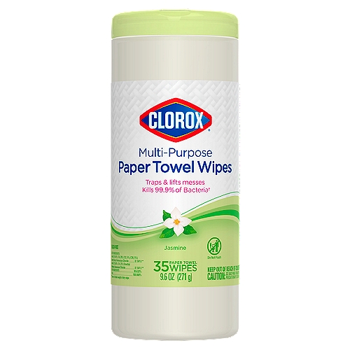 Kills 99.9% of bacteria†n† Staphylococcus aureus (Staph) and Klebsiella pneumoniae (Kleb)nnTextured to trap and lift for stronger pickup power*n* vs. Clorox Disinfecting Wipes
